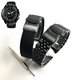 Steel & Silicone Replacement Watch Band Fits Casio Edifice EFA- 132 EFA132BK-1AV