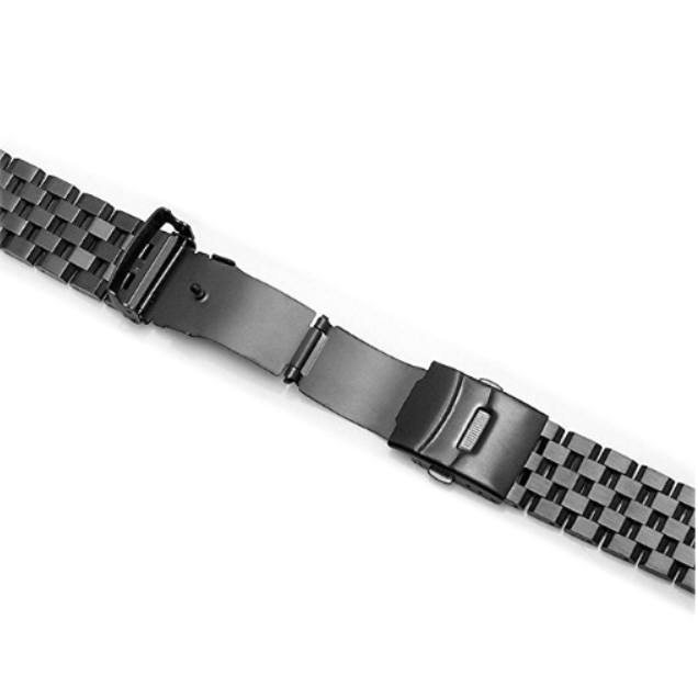 Pack of 2 Black Replacement Watch Band Strap For Seiko Prospex SNE567