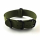 Diesel Compatible 5 Ring Ballistic Army Military Green Nylon Replacement Watch Band Strap PVD #3016