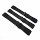 Black Silicone Diver's Style Replacement 22mm Watch Band Strap SS Buckle #4031