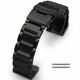 Timex Compatible Black Stainless Steel Links Bracelet Replacement Watch Band Strap Double Clasp #5002