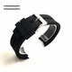 Timex Compatible Curved End Rubber Silicone Replacement Watch Band Strap Steel Buckle #4511