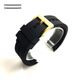 Tissot Compatible Curved End Rubber Silicone Replacement Watch Band Strap Gold Tone Steel Buckle #4513