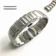 Tissot Compatible High Quality 22mm Solid Metal Curved End Watch Band #5121