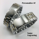 Two Tone Gold Steel Metal Bracelet Replacement 25mm Watch Band Button Clasp #5019