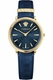 Unisex Versace V-Circle Blue Leather Strap Watch VE8100419