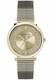 Unisex Versace V-Circle Gold Stainless Steel Watch VE5A00720