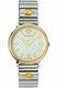Unisex Versace V-Circle Stainless Steel Two Tone Watch VE8101419