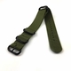 Armitron Compatible 5 Ring Ballistic Army Military Green Nylon Replacement Watch Band Strap PVD #3016