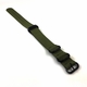 Armitron Compatible 5 Ring Ballistic Army Military Green Nylon Replacement Watch Band Strap PVD #3016