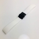 White Silicone Replacement Watch Band Strap Double Locking Clasp #4435