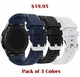 Samsung Gear S3 Frontier & Classic White Rubber Silicone Replacement Watch Band Strap Quick Release Pins #4042