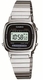 Women's Casio Vintage Black Dial Steel Link Band Watch LA670WD-1