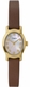 Women's Cavatina 18mm Gold-Tone Oval Case Brown Leather Strap Watch TW2W82500