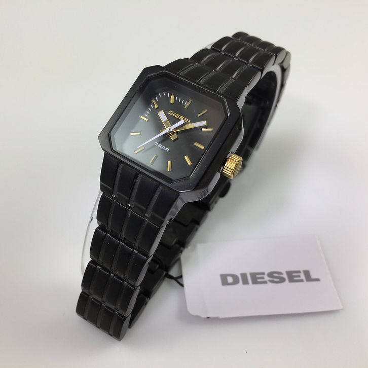 Women's Diesel All Black Elegant Stainless Steel Watch DZ5315