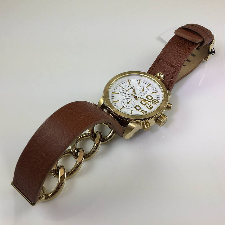 Women's Diesel Franchise Gold Tone Chronograph Watch DZ5308