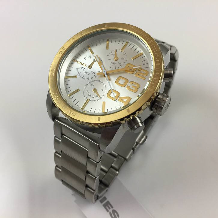 Women's Diesel Two Tone Chronograph Steel Watch DZ5321