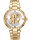 Women's DKNY Essential Logo Gold Stainless Steel Watch DK1L041M0065