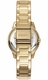Women's DKNY Park Ave Logo Gold Stainless Steel Crystalized Dial Watch DK1L021M0055