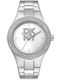 Women's DKNY Parsons Glitz Stainless Steel Crystalized Silver Watch DK1L025M0015