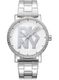 Women's DKNY Soho Logo Stainless Steel Crystalized Case Watch DK1L035M0045