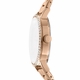 Women's DKNY Soho Logo Stainless Steel Rose Gold Crystalized Case Watch DK1L035M0065
