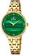 Women's Festina Mademoiselle Stainless Steel Green Crystalized Dial Watch F20601-B