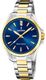 Women's Festina Solar Energy Two Tone Crystalized Blue Dial Watch F20655-4