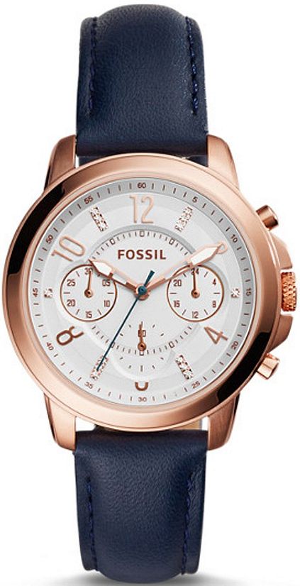 Fossil Cinturino Originale Per Orologio – Modello ES4243-STRAP Atwater – Pelle Beige, Larghezza 18mm – Ricambio Ufficiale