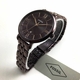 Women's Fossil Jacqueine Wine Red Steel Strap Watch ES4100