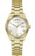 Women's Guess Gold tone Classic Day-Date Crystallized Watch GW0308L2