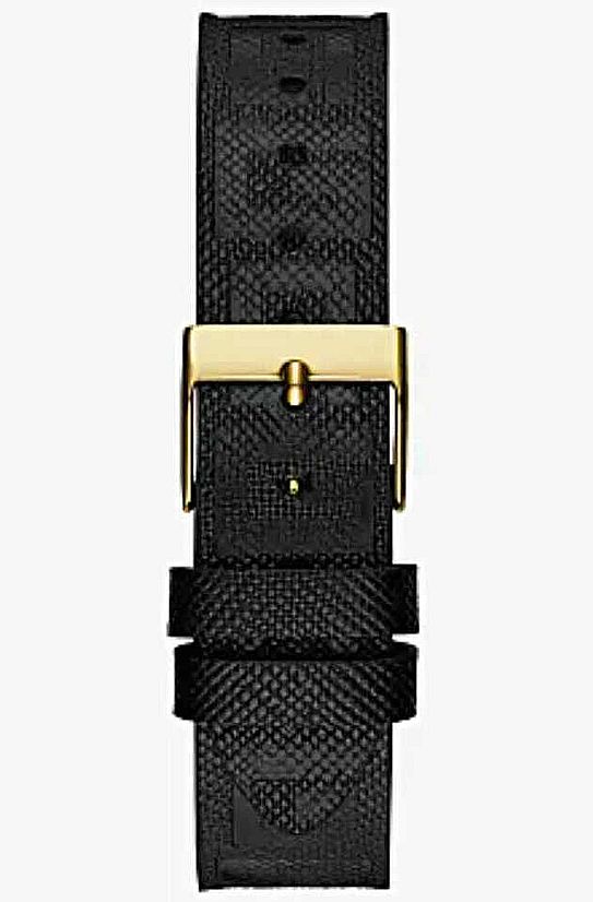 Women's Guess Gold Tone Steel Elegant Leather Strap Watch GW0478L2