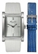 Women's Kenneth Cole White and Blue Leather Strap Watch KC6061