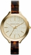 Women's Michael Kors Slim Runway Tortoise Acetate Watch MK4293