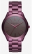 Women's Michael Kors Slim Runway Burgundy Steel Watch MK3551