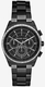 Women's Michael Kors Vail Chronograph Black Steel Watch MK6423