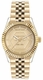 Women's Philipp Plein Date Superlative Gold Dial Steel Band Watch PW2BA0523