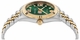 Women's Philipp Plein Date Superlative Green Dial Steel Band Watch PWYFA0225