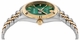 Women's Philipp Plein Date Superlative Green Dial Steel Band Watch PWYFA0926