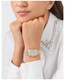Women's Philipp Plein Date Superlative Rock Couture Brown Dial Steel Band Watch PWNFA0425