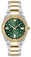 Women's Philipp Plein Icon Chain Green Dial Steel Band Watch PW1FA0325