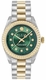 Women's Philipp Plein Queen Supreme Green Dial Steel Band Watch PW7FA0426