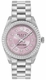 Women's Philipp Plein Queen Supreme Pink Dial Steel Band Watch PW7FA0226