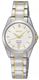 Women's Seiko Two Tone Steel Sapphire Crystal Classic Watch SXDF59 SXDF59P1