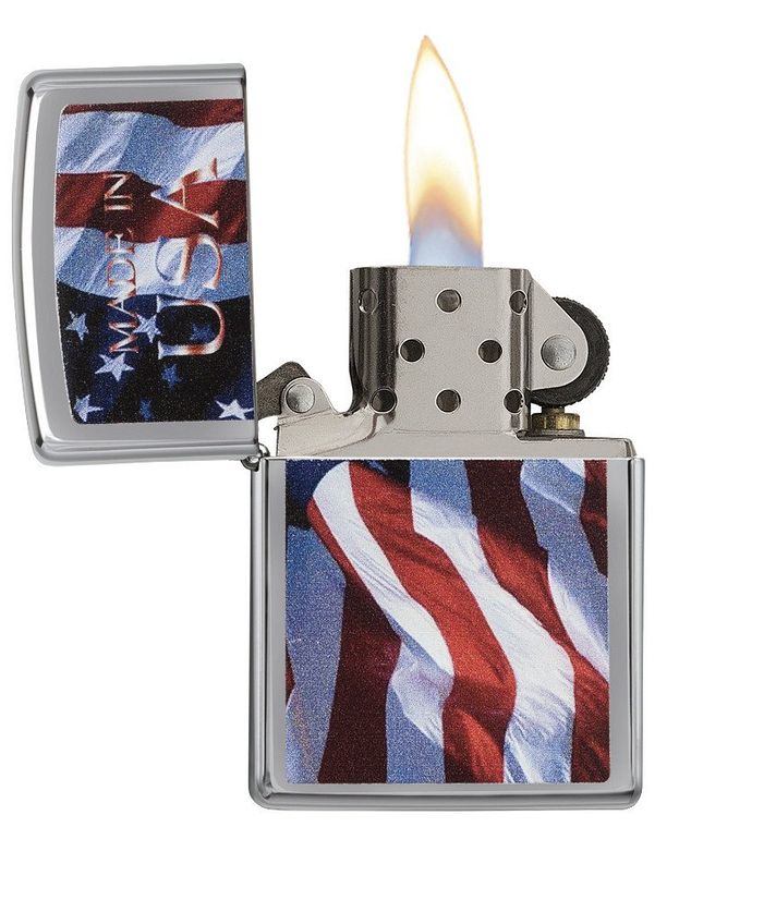 Zippo Made in USA Flag Lighter 24797