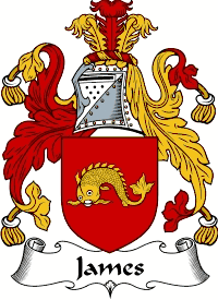 James Family Crest English Coat of Arms