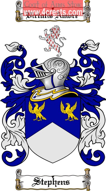 Stephens Coat Of Arms / Stephens Family Crest