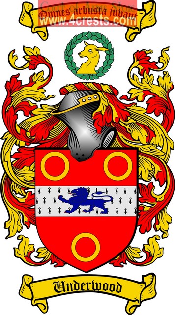 Underwood Coat Of Arms / Underwood Family Crest