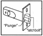 2 3/8 Inch Backset Latch (Optional Extra Or To Replace)