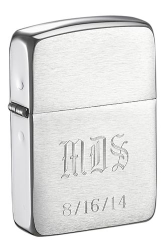 1941 Brushed Zippo Lighter Personalized with Free Engraving